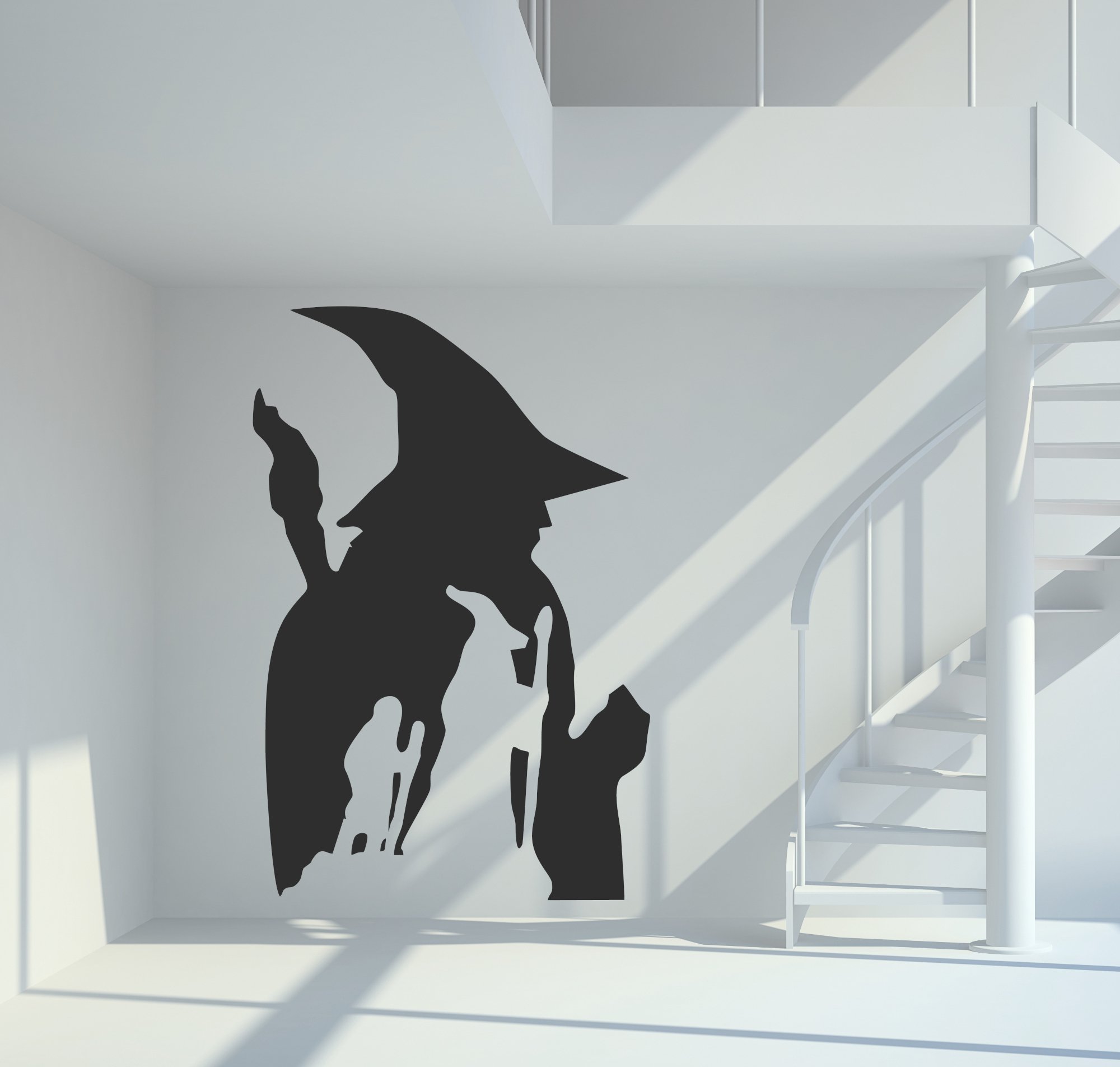 46231 Herr der Ringe Gandalf mit Frodo Silhouette Wandtattoo